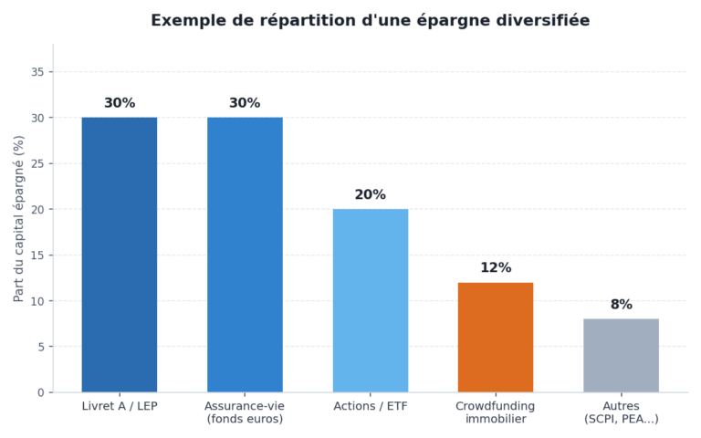repartition epargne crowdfunding immobilier